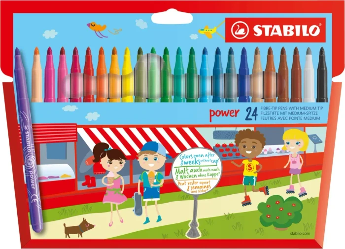 STABILO power Case 24 Farben