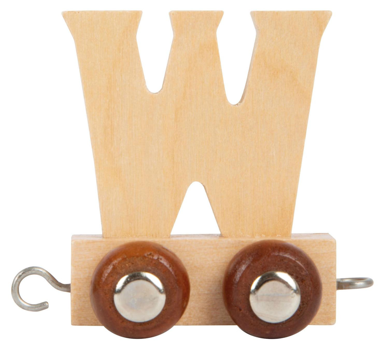 Small Foot Houten letterset W - 12 stuks - Speeltrein