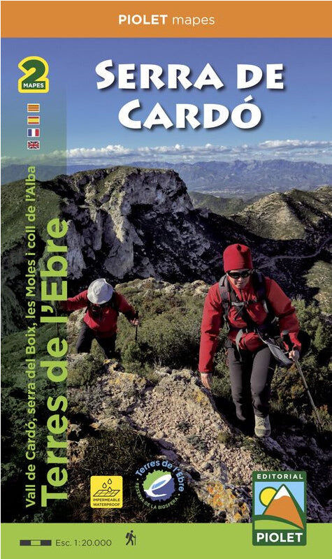 Editorial Piolet Carte de randonnée - Serra de Cardó (Catalogne)   Piolet