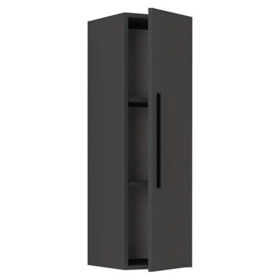 Wandregal VCM "Holz Wandregal Wandschrank Klappschrank Arila LS", schwarz (anthrazit), B:30cm T:30cm, Regale, Wandregal