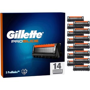 Gillette Rasierklingen ProGlide, für Herrenrasierer, 5-fach Klinge, 14 Stück