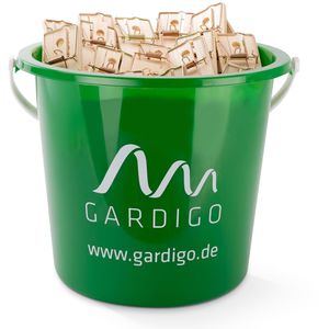 Gardigo Mausefalle Klassisch 11259, Schlagfalle aus Holz, im Eimer, 100 Stück