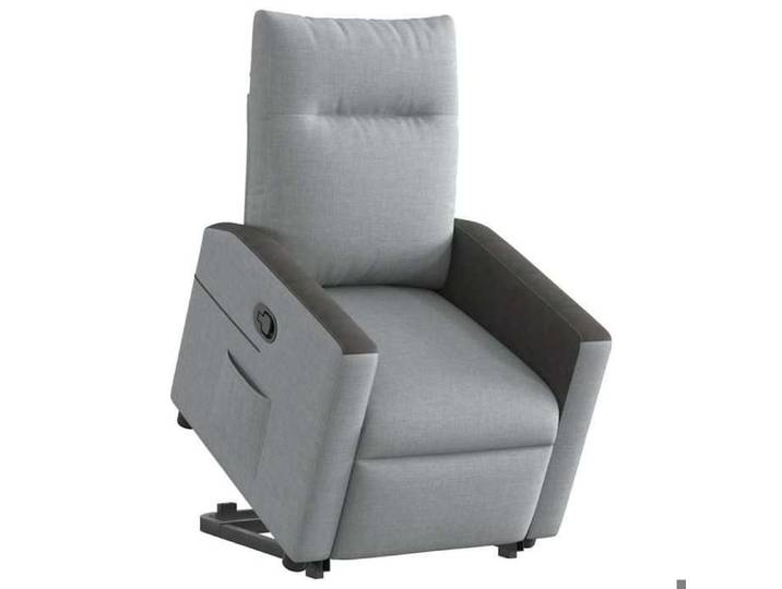 SARA@Fauteuil - Levage électrique - accoudoirs - inclinable Gris clair Tissu HO36317