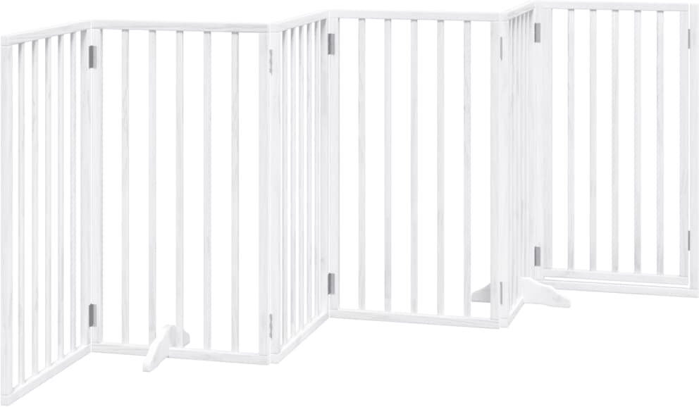 Archie & Oscar Rilea Solid Wood Dog House Door White 90cm H x 300cm W x 2cm D