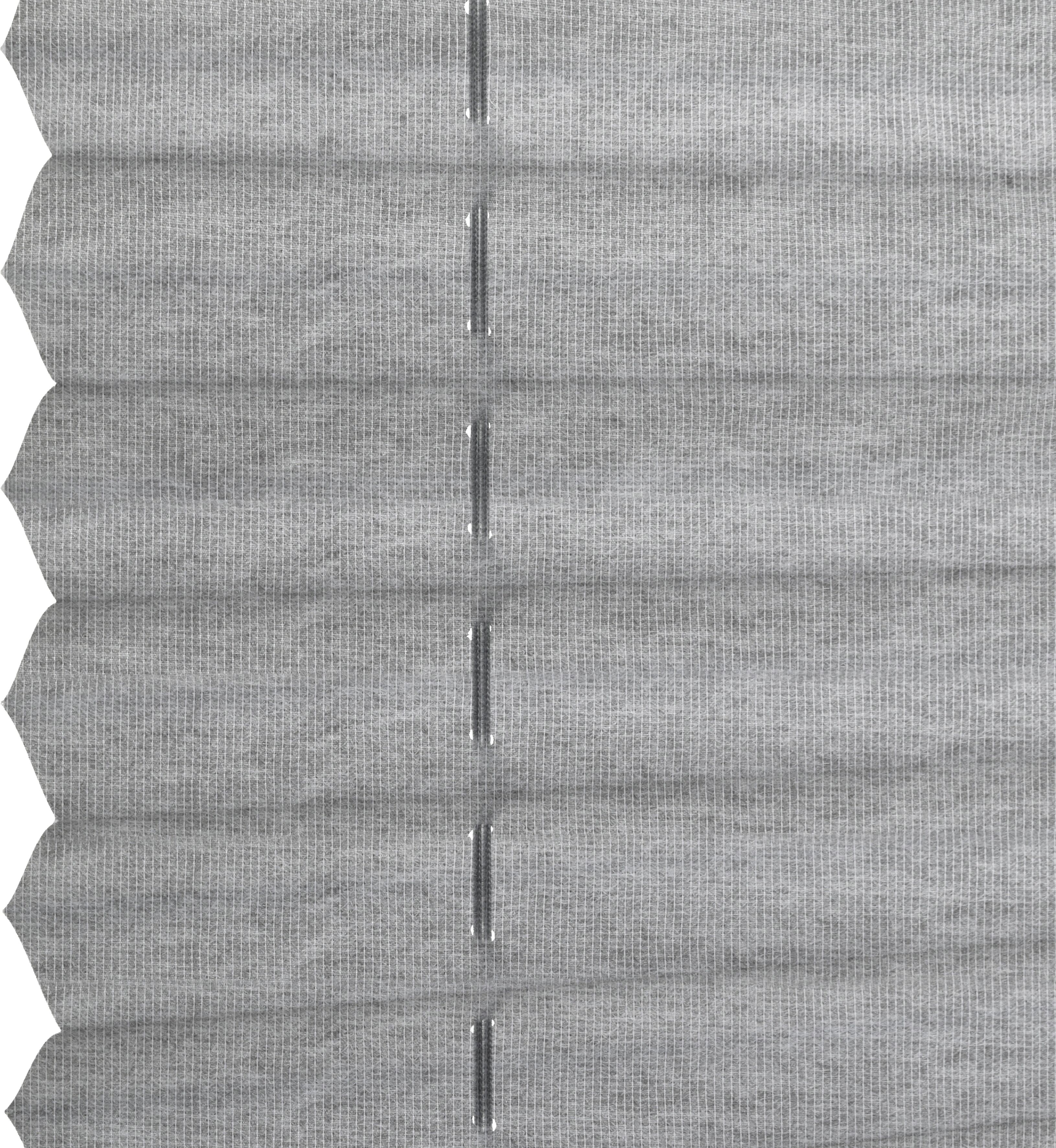 Plissee GARDINIA "Concept zum Klemmen Lilly, ohne Bohren, Recyclingmaterial, blickdicht", grau, B:100cm H:130cm, Obermaterial: 100% Polyester, Plissees, Plissee, Stoff aus Recyclingmaterial grau 130cm, zweiseitig verschiebbar, 100cm