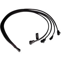 Y-Kabelsplitter 4-Pin auf 4x 4-Pin PWM, 60cm schwarz