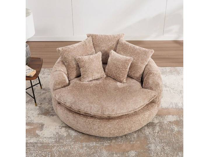 Canapé lit moderne réglable en tissu mousse avec coussin pour salon espace relaxation