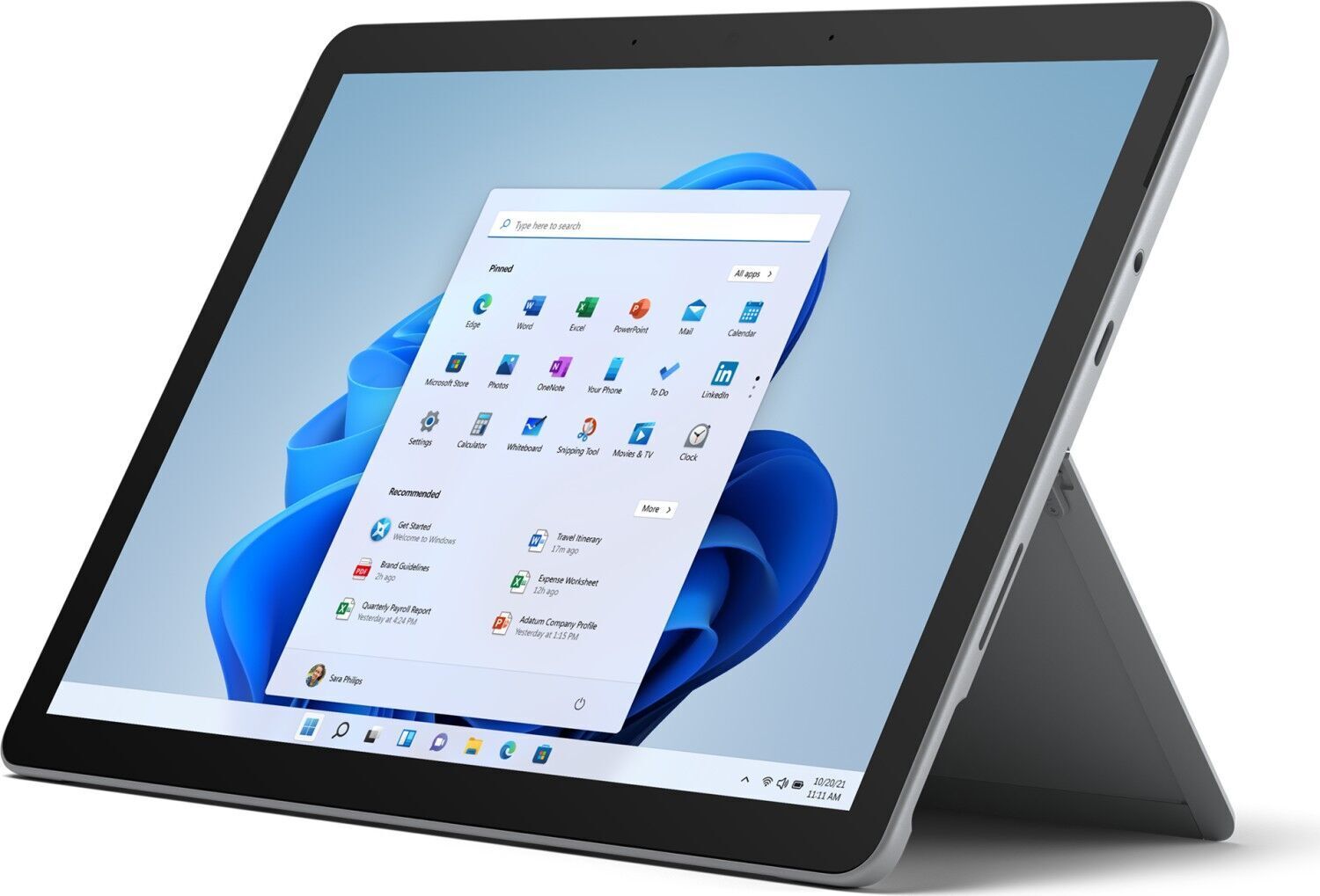 Microsoft Surface Go 3 (2021)   6500Y   10.5"   4 GB   64 GB eMMC   Surface Dock   Platin   Win 11 S - Refurbished
