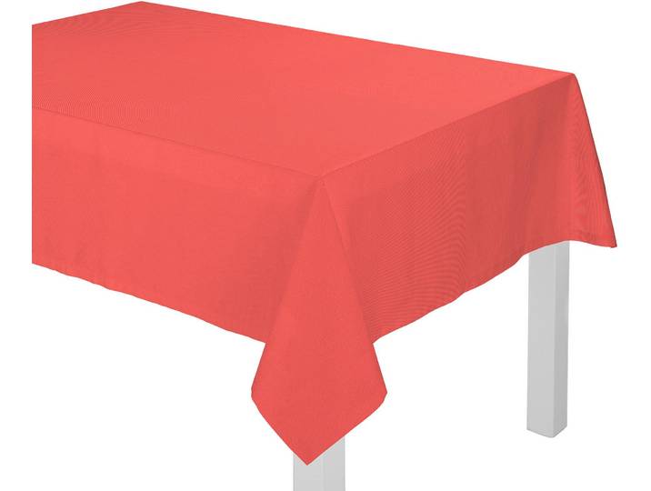 Tischdecke ADAM Uni Collection Light Gr. 4, rot, Ø:145cm, Bio-Baumwolle, Tischdecken, Tischdecke, aus 100% Bio-Baumwolle