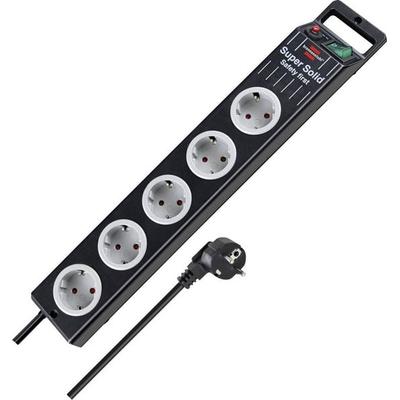 Brennenstuhl 1153380115 Steckdosenleiste mit Schalter 5fach Schwarz Schutzkontakt 1St.