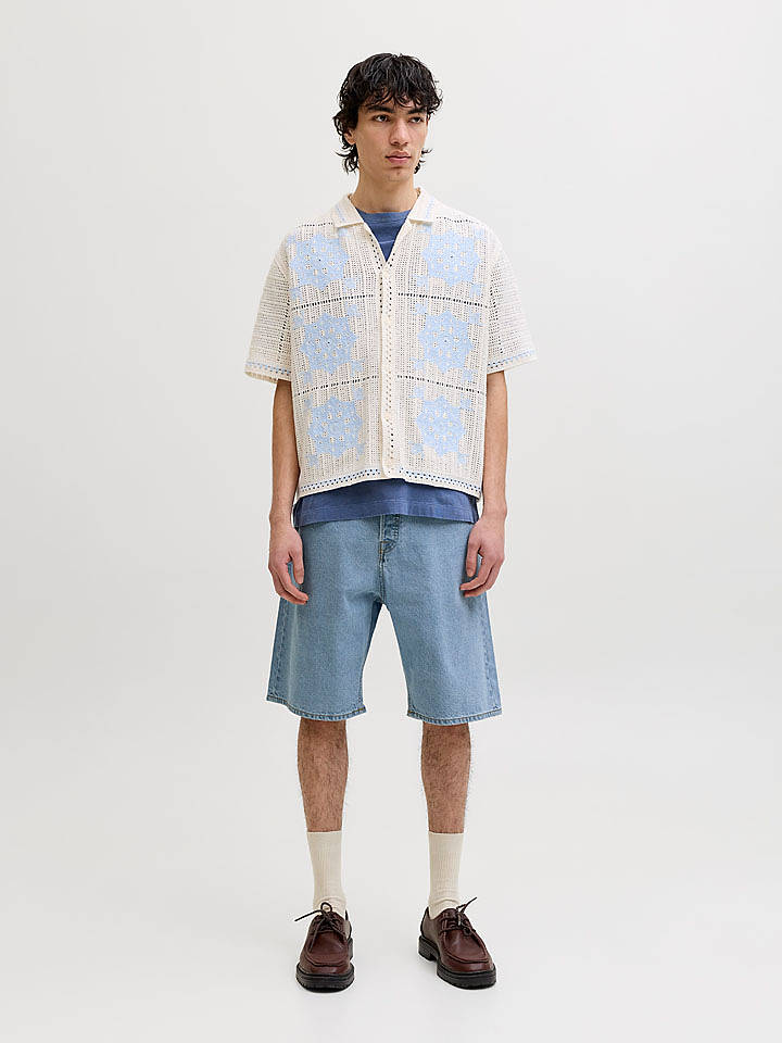 Jack & Jones Jeans-Bermudas "Alex" in Hellblau - XXL