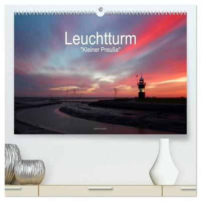Leuchtturm 'Kleiner Preuße' (hochwertiger Premium Wandkalender 2027 DIN A2 quer), Kunstdruck in Hochglanz