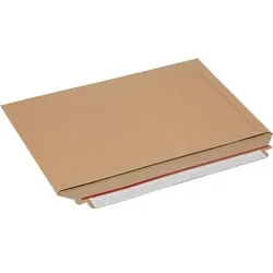RAJA Versandtasche Pappe 352 (B) x 249 (H) mm Braun 100 Stück
