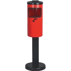TKG, Aschenbecher, Rondo Kombi Standaschenbecher rot