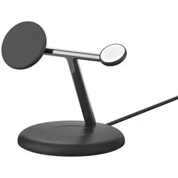 Belkin BoostCharge Pro 15 W kabellose magnetische 3-in-1 Ladestation mit Qi2, schwarz