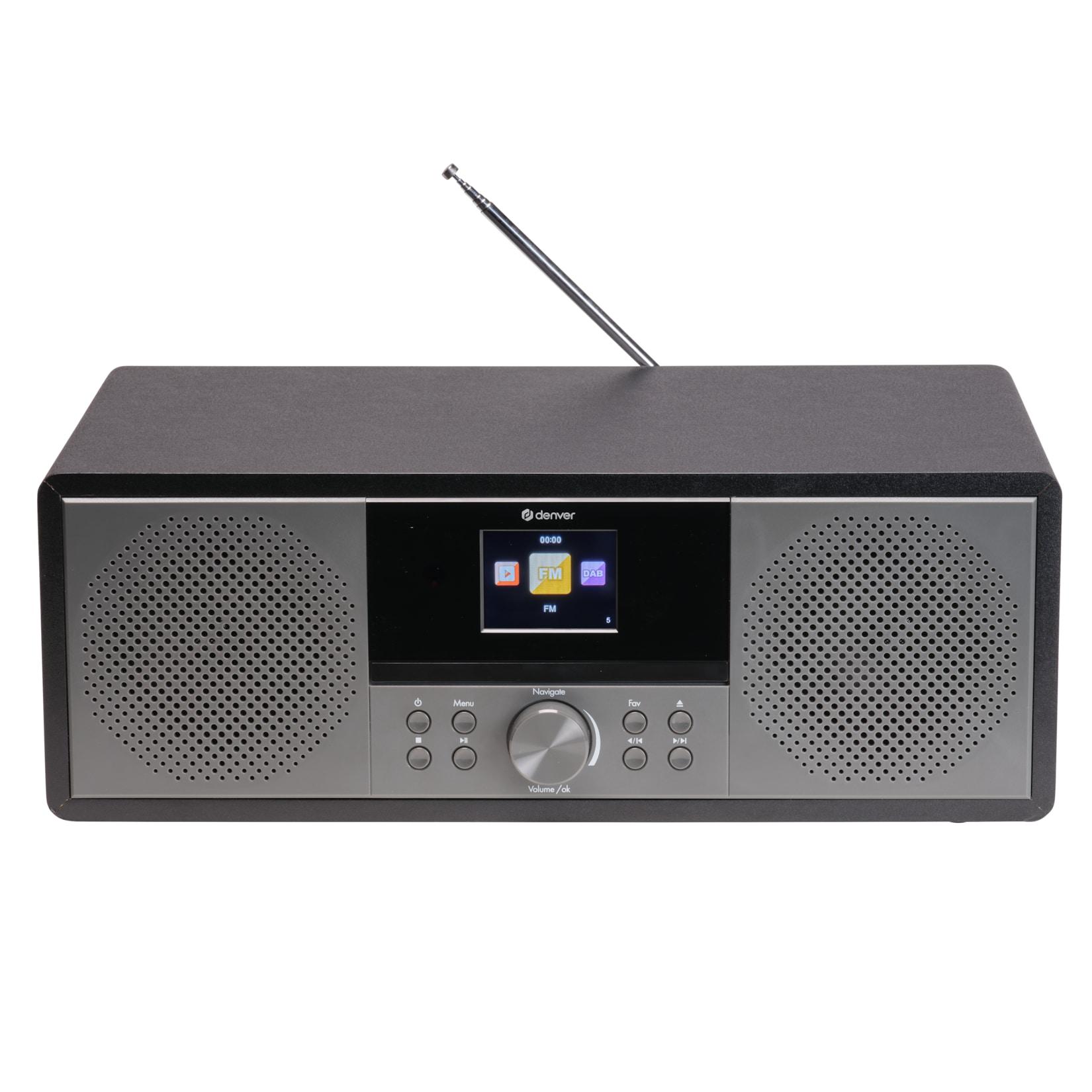 Denver MIR-270 DAB+, FM/Internetradio– CD-Player, Bluetooth, schwarz