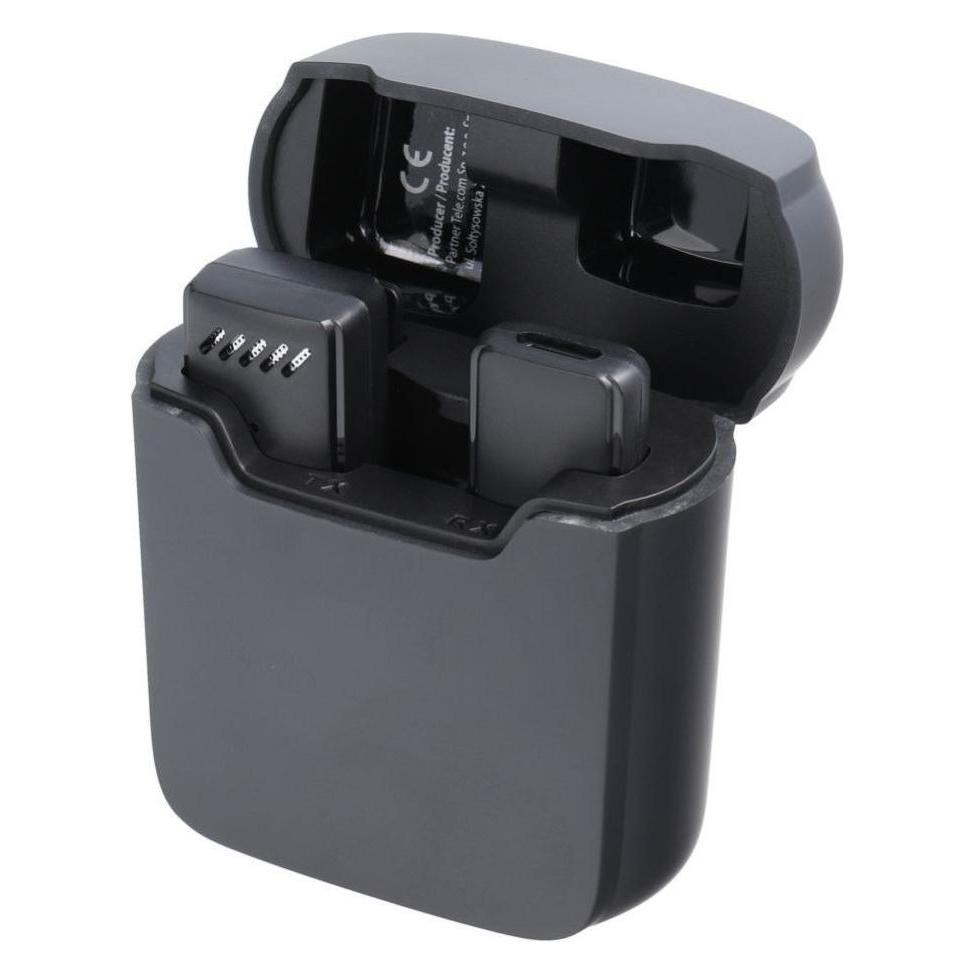OEM Smart device Wireless lavalier microphone Lightning with charging case S11 black (47832187)