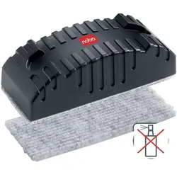Nobo 10 Ersatz-Löschfilztücher für Tafelwischer grau, 21 cm