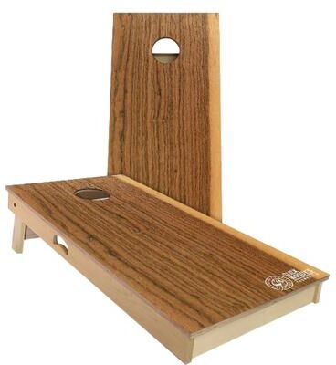 Skip's Garage Louro Preto Outdoor Cornhole Board Set
