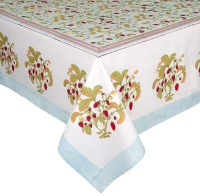 Couleur Nature Fraises des Bois Tablecloth