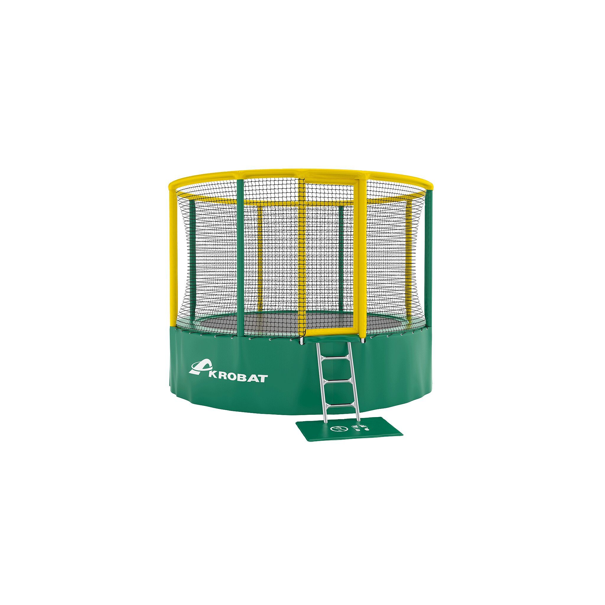 Akrobat Trampolin "Gallus", 430 cm, Grün-Gelb