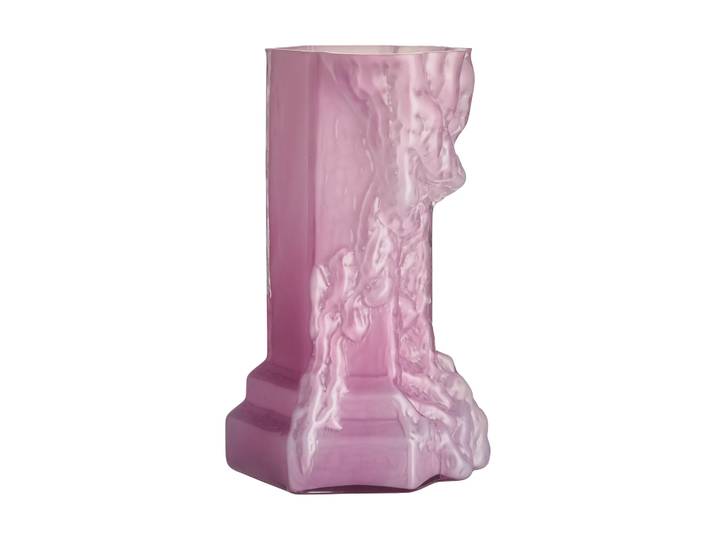 Kosta Boda Vase Rocky Baroque 35 cm Cool rose