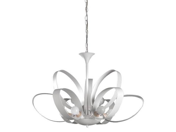Kronleuchter, Weiß, Metall, 115 cm, Lampen & Leuchten, Innenbeleuchtung, Hängeleuchten, Kronleuchter