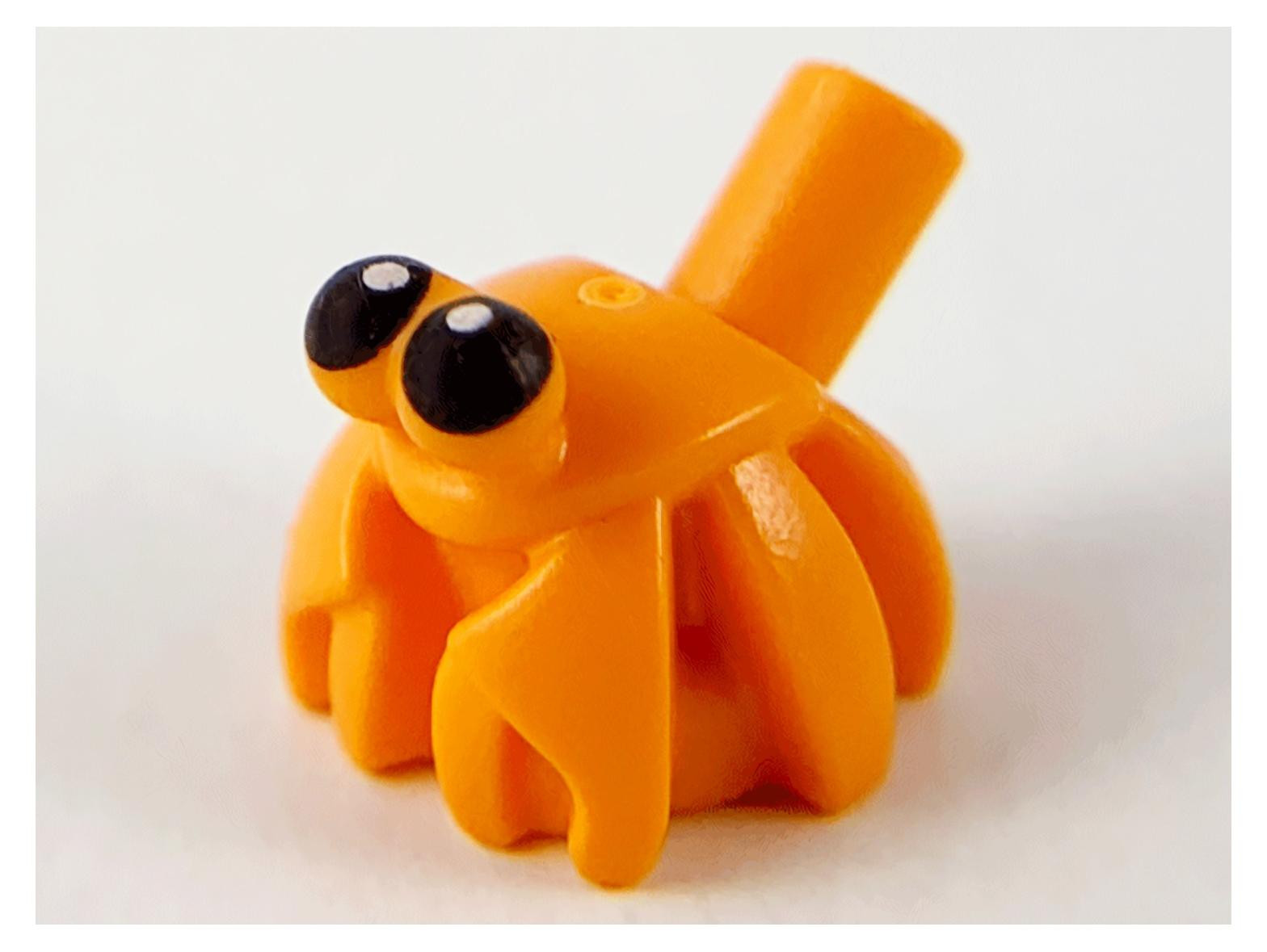LEGO Oranje Hermietkrab met zwarte ogen