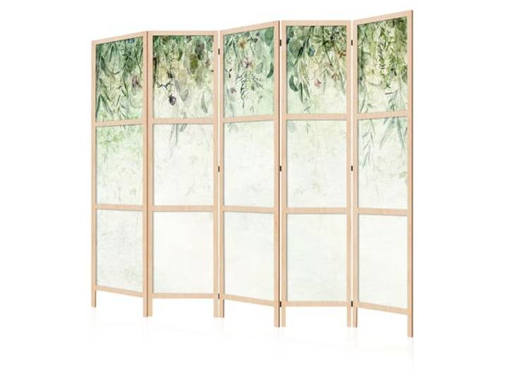 LUMASOUL Japanische Trennwand Paravent Raumteiler 225x172 cm Natur 5 teilig Dekorativ, Shoji-Stil, faltbar, freistehend, als Sichtschutz für Wohnräume