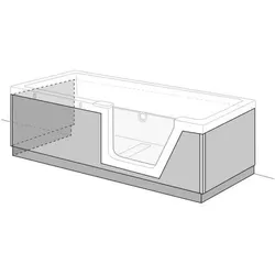 Duscholux Schürze Front + 2 Seiten für Step-In Pure.. - Zubehör