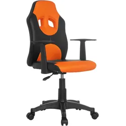 Jugenddrehstuhl Kid Racer ca. 54x90-100x48cm Orange,Schwarz