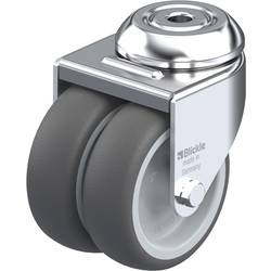 Blickle 757081 LMDA-PATH 75G Doppel-Lenkrolle Rad-Durchmesser: 75 mm Tragfähigkeit (max.): 100 kg 1 St.