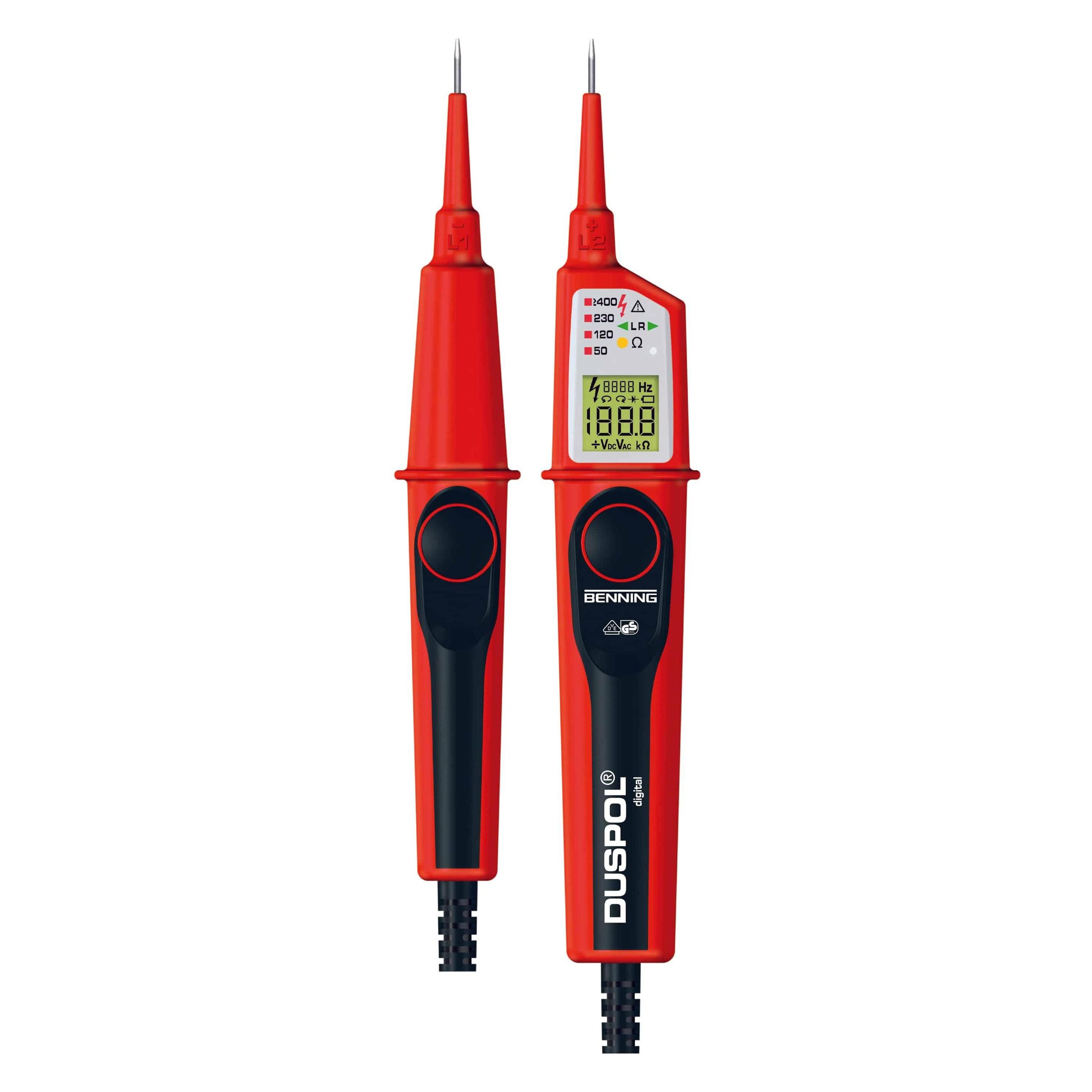 Benning Duspol Spannungsprüfer (CAT III 1000V, CAT IV 600V, Hand-Multimeter) (50263)