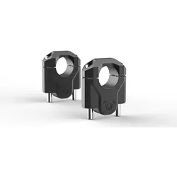 SW-Motech Lenkererhöhung - H=40 mm. Schwarz. R1200GS (12-18), R1250GS (18-).