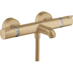 hansgrohe Ecostat Wannenthermostat Comfort Aufputz, 13114140, Farbe: Brushed Bronze