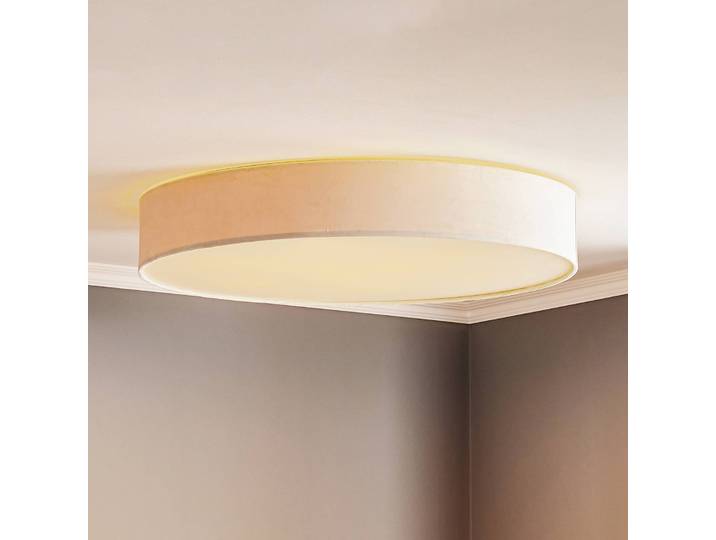 Deckenlampe Laguna Nowodvorski Lighting, dimmbar, creme / amber, für Wohn- / Esszimmer, Textil / Stoff / Seide, Modern, Deckenlampe