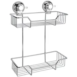 Gedy, Duschablage, Duschbox Objekthalter Heiss Chrom (35.50 x 27.40 x 27.40 cm)