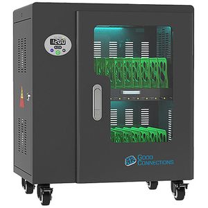 Good-Connections Tabletwagen ANTARES T20, schwarz, 20 Ladeplätze mit USB-A-Ausgang, mit UV-C-Desinfektion