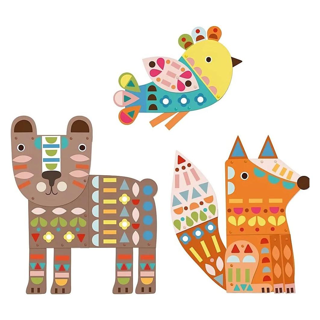 Djeco Basteln mit Papier Grosse Tiere (DJ09895)