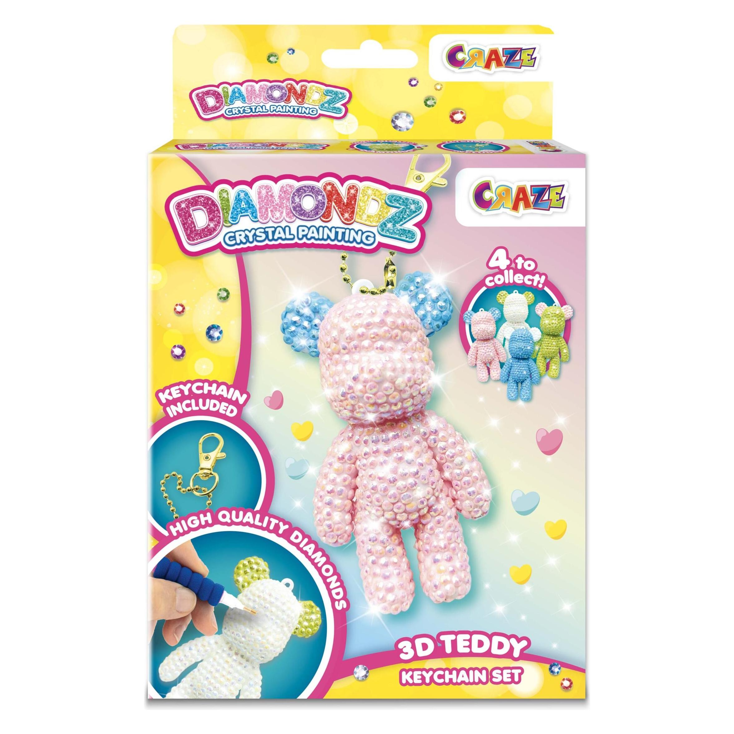 Craze DIAMONDZ Teddybär Schlüsselanhänger (53850)