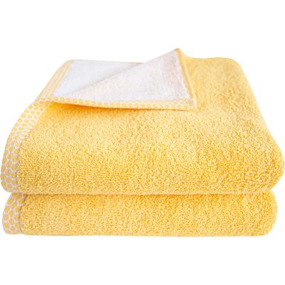 Handtücher DYCKHOFF "Pure Natural Uni", gelb, B:50cm L:100cm, Frottier, Baumwolle, Handtücher, BIO Baumwolle, GOTS