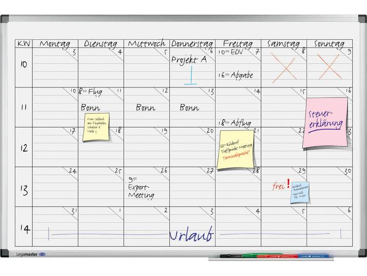 Legamaster Tableau planning universel blanc - 60 x 90 cm