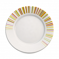 ORNAMIN Teller flach - Stäbchen - bunt - Ř23,5cm 305866