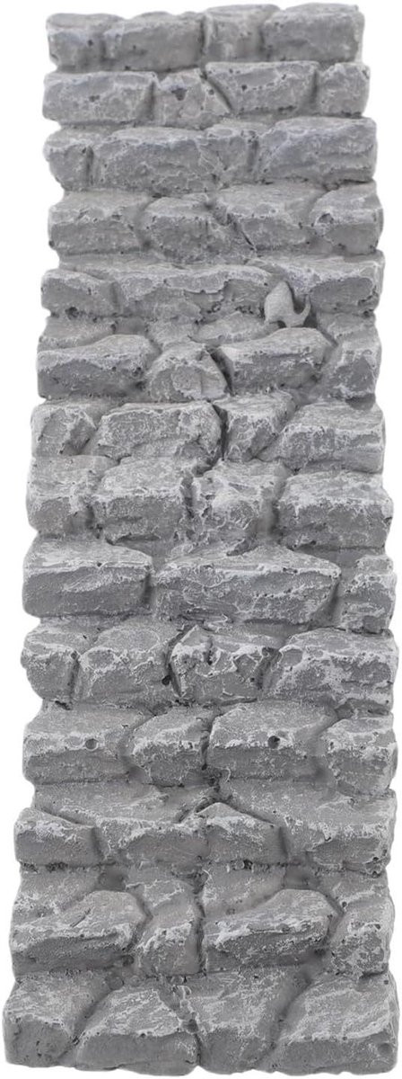 Miniatuur Stenen Trap Grijs - 19 cm Lengte - Diorama Accessoire voor Sprookjestuin Decoratie