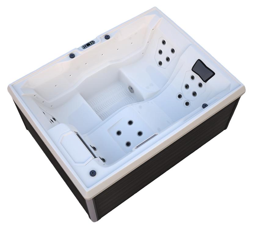 HOME DELUXE Whirlpool "Outdoor Whirlpool STREAM" inkl. Heizung, 24 Massagedüsen & LED's