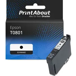 Druckerpatrone kompatibel mit Epson T0801 - Schwarz