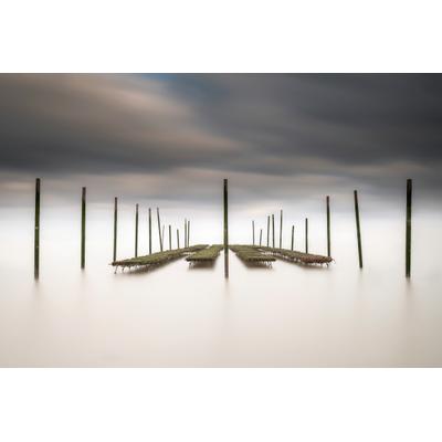 Fototapete PAPERMOON "Photo-Art CHRISTOPHE STAELENS, DIE AUSTERNBAR", bunt, B:4,5m L:2,8m, Vlies, Tapeten