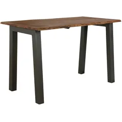 Bartisch Bord Trapez aus massivem Akazienholz, Vintage Design, natur, 147 x 80 cm