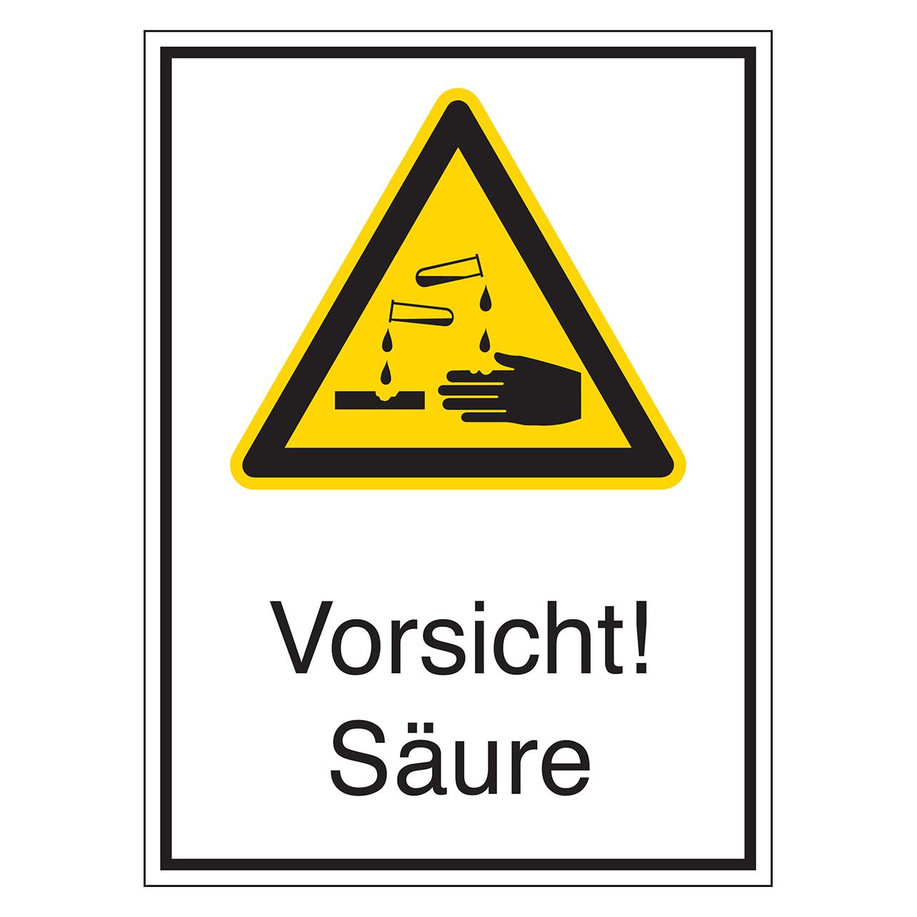 Brady TD-434-262X371-B-7527, Warnschilder - Vorsicht! Säure (801311)