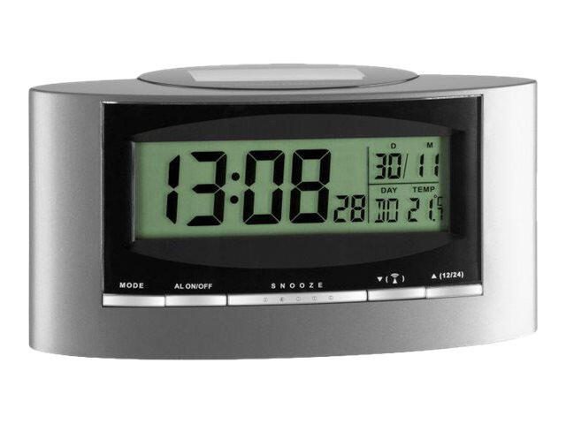 TFA® digitaler Funkwecker 98.1071 silber